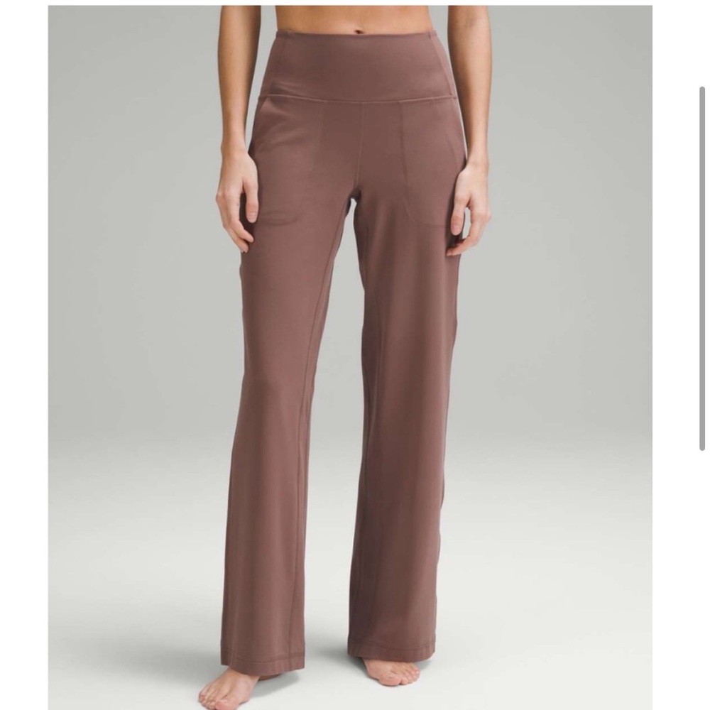 Lululemon High Rise Wide Leg Align Dark Oxide Size 4 NWT